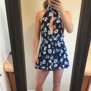 Convertible floral romper